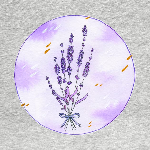 Lavender circle by Leonie Jonk